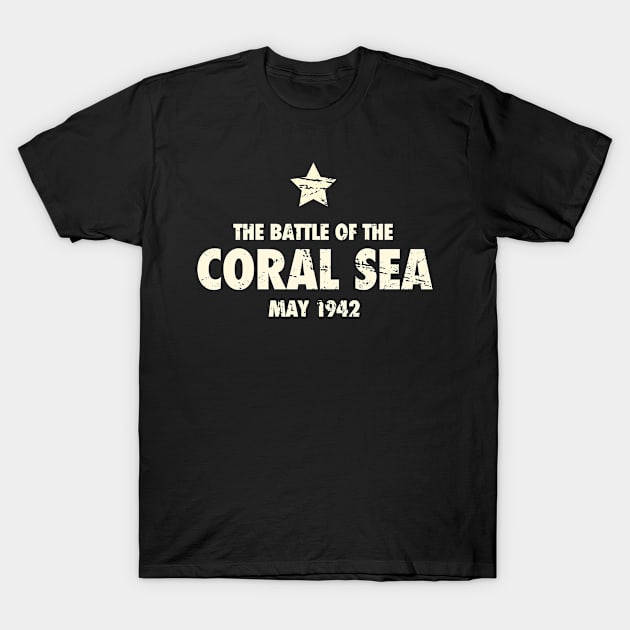 Battle Of Coral Sea - World War 2 / WWII T-Shirt by Wizardmode